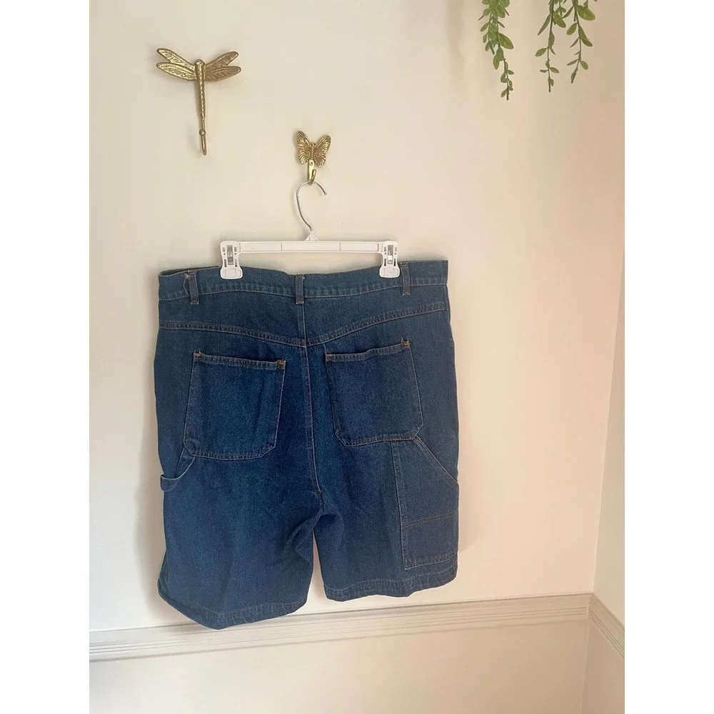 Vintage Runarounds Denim Plus Size Cargo Shorts