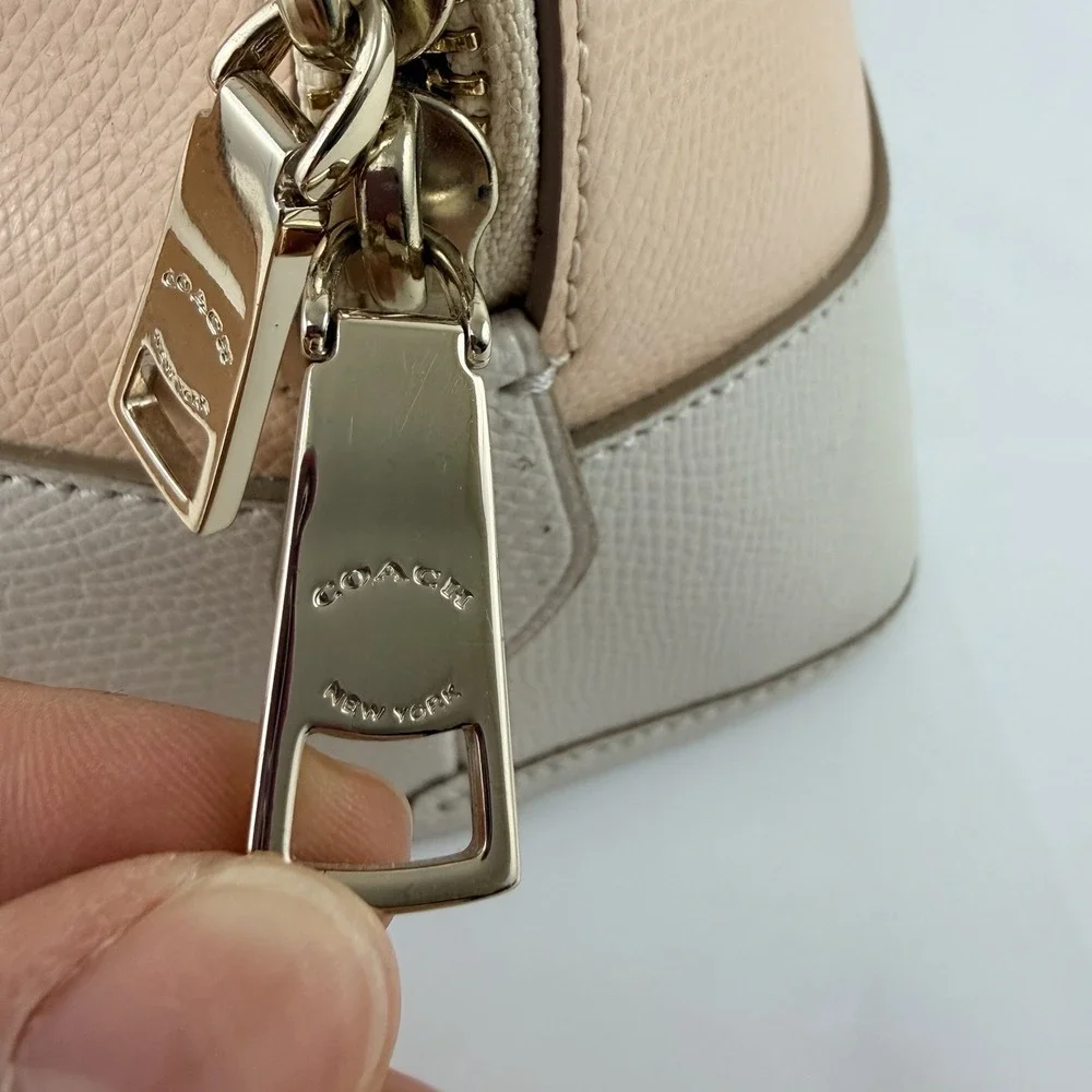 Coach colorblock pebbled