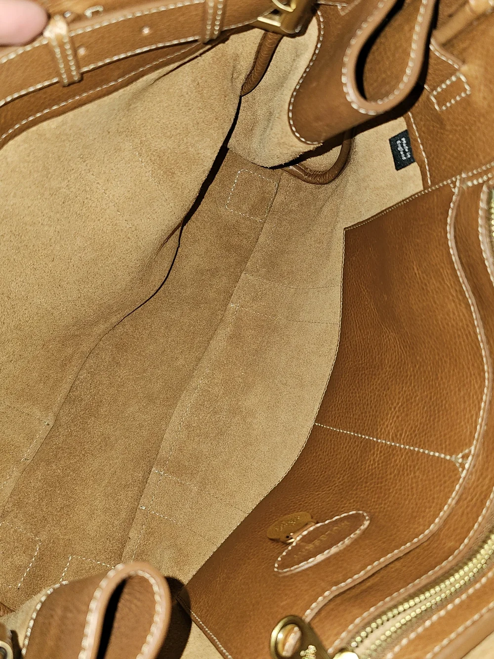 Mulberry structured leather