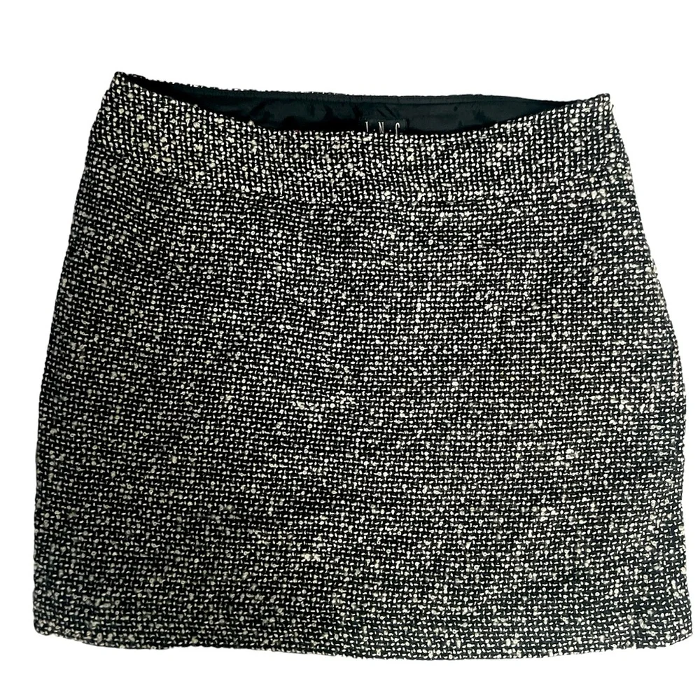 Women’s INC Black and White Wool Skirt Size 12