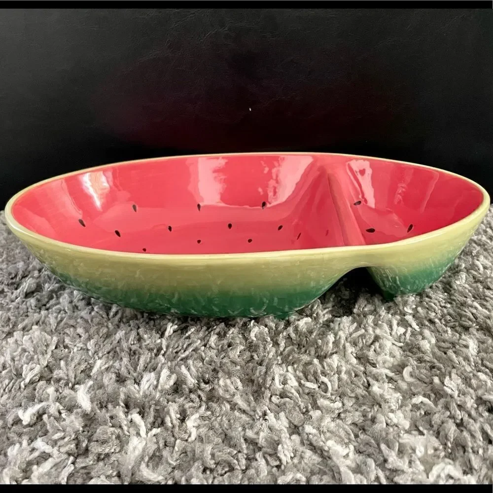 NWT Martha Stewart Watermelon Chip & Dip Tray