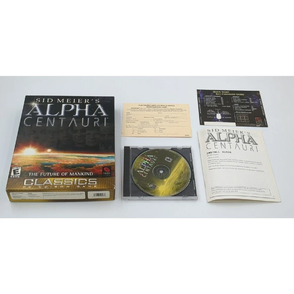 Sid Meier's Alpha Centauri‎ Classics PC 2000 Big Box PC Game VTG