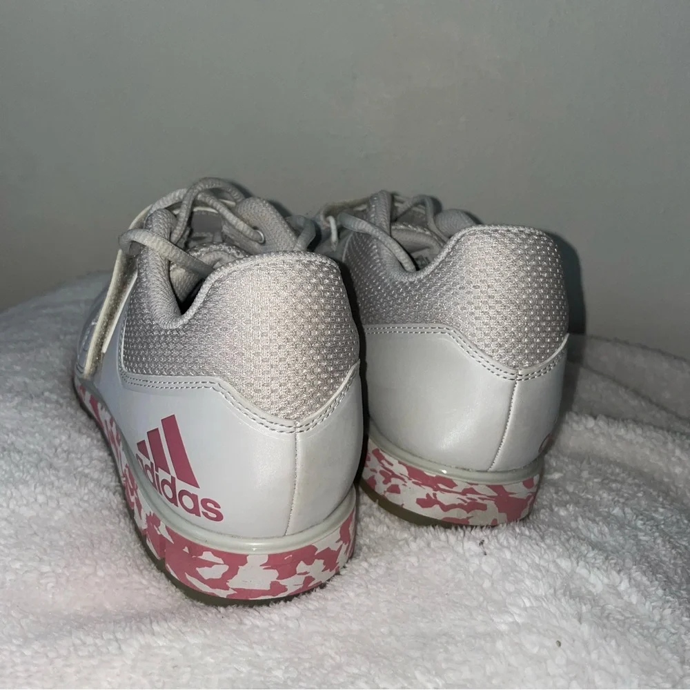 Size 8 Men Adidas Powerlift 3.1 Grey Weight Training Gym Shoes