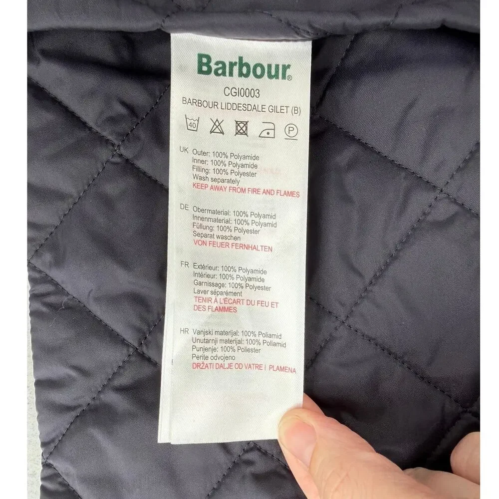 Barbour size xl