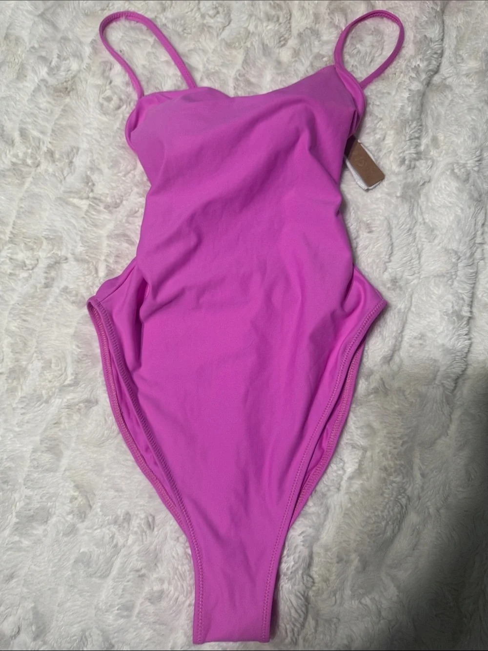 Skims Recycled Swim Cami One Piece Swimsuit Neon Orchid