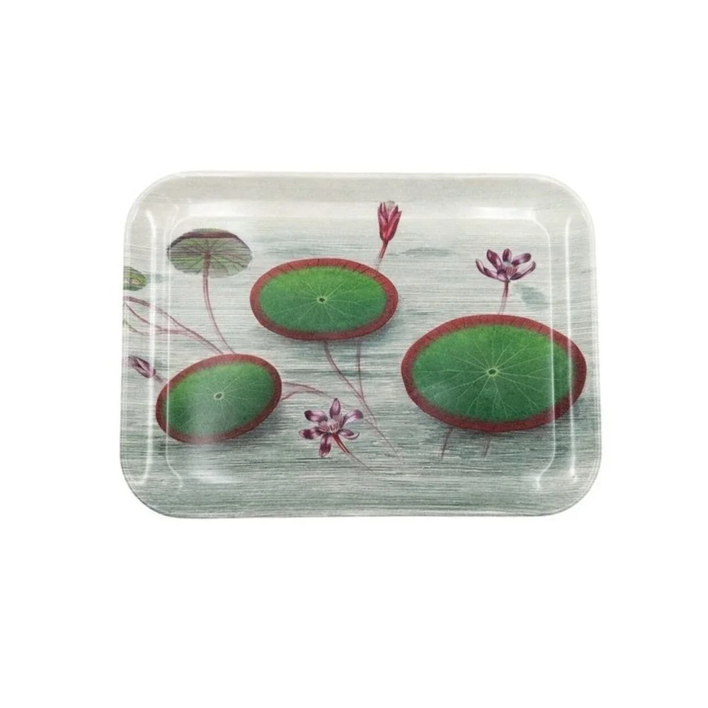 John Derian x Target Dishwasher Safe Lilypad Botanical Glossy Melamine Tray NEW‎