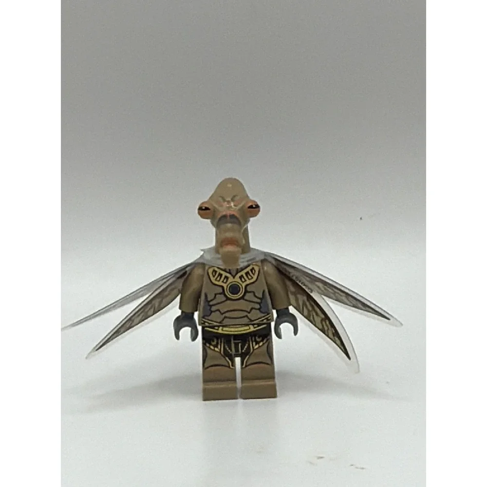 LEGO Star Wars Geonosian Minifigure SW0320 Dark Tan, Clone Wars Era w/ Wings