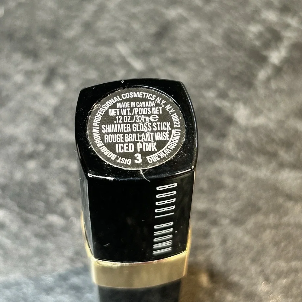 Vintage‎ Bobbi Brown 3 ICED PINK Lipstick Discontinued HTF Full Size NEW