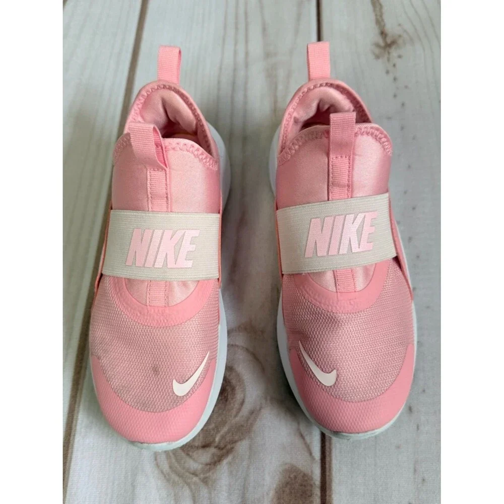 Nike Girls Pink Flex Runner Slip On Tennis Shoes Size 2.5 Pink