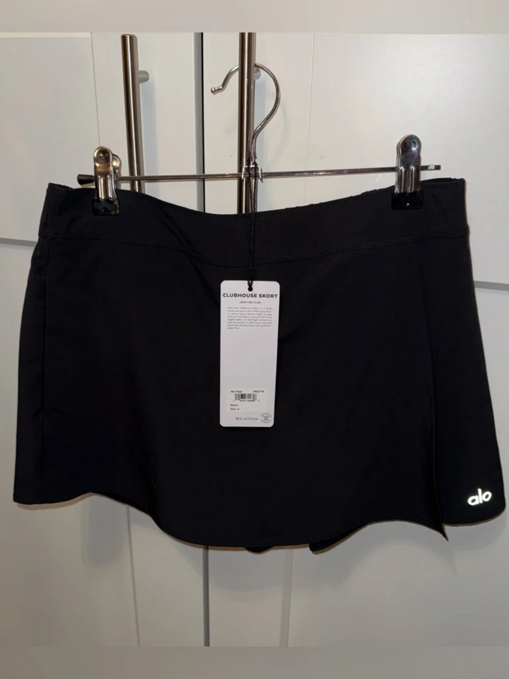 ALO Yoga Black Clubhouse Skort Size Small
