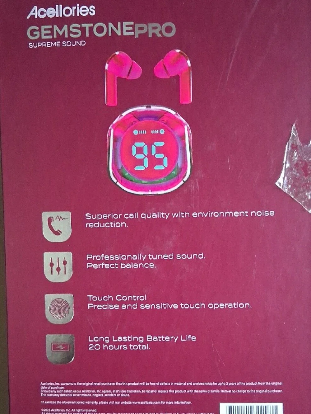 Acellories pink wireless