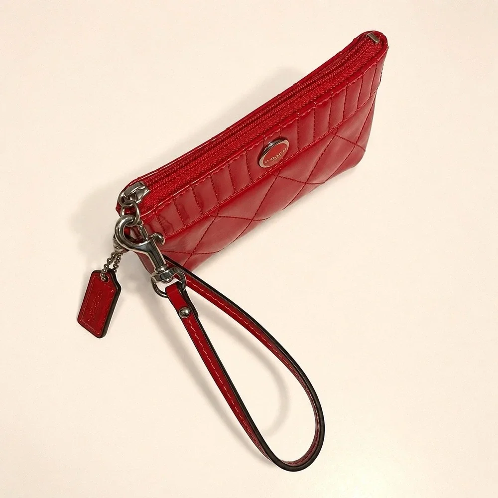 Coach authentic red