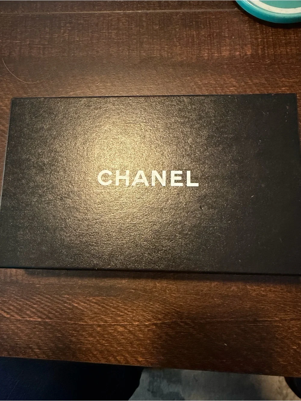 Authentic Vintage CHANEL Black Leather Wallet with Gold Snap