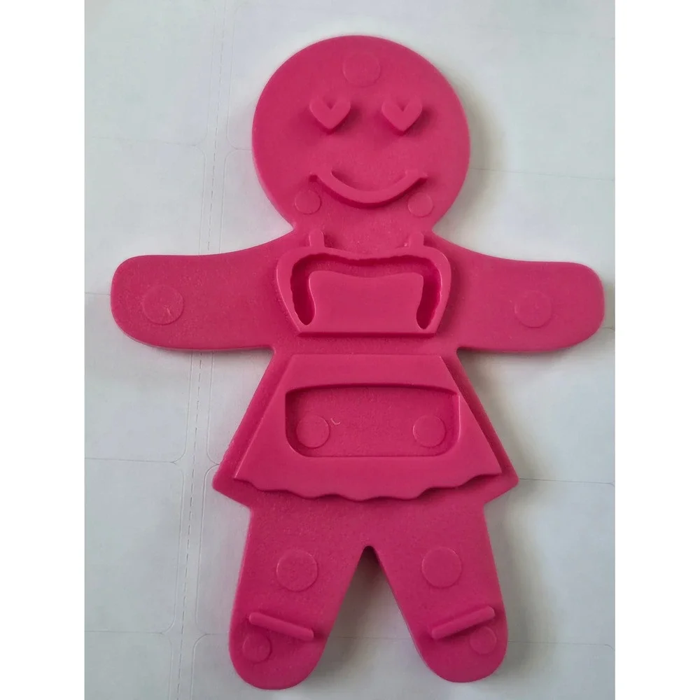 Tovolo Gingerbread Girl Cookie Cutter Set 2 Frames 3 Double‎ Sided Templates