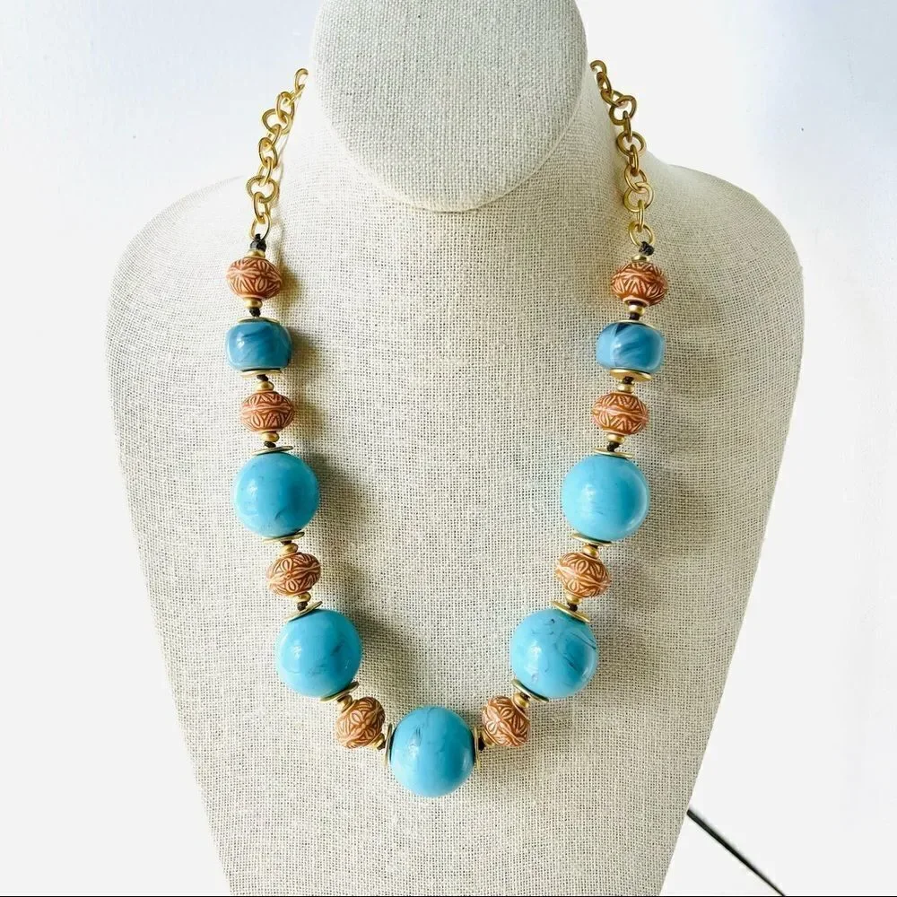 NECKLACE Boho Bohemian Big Beaded