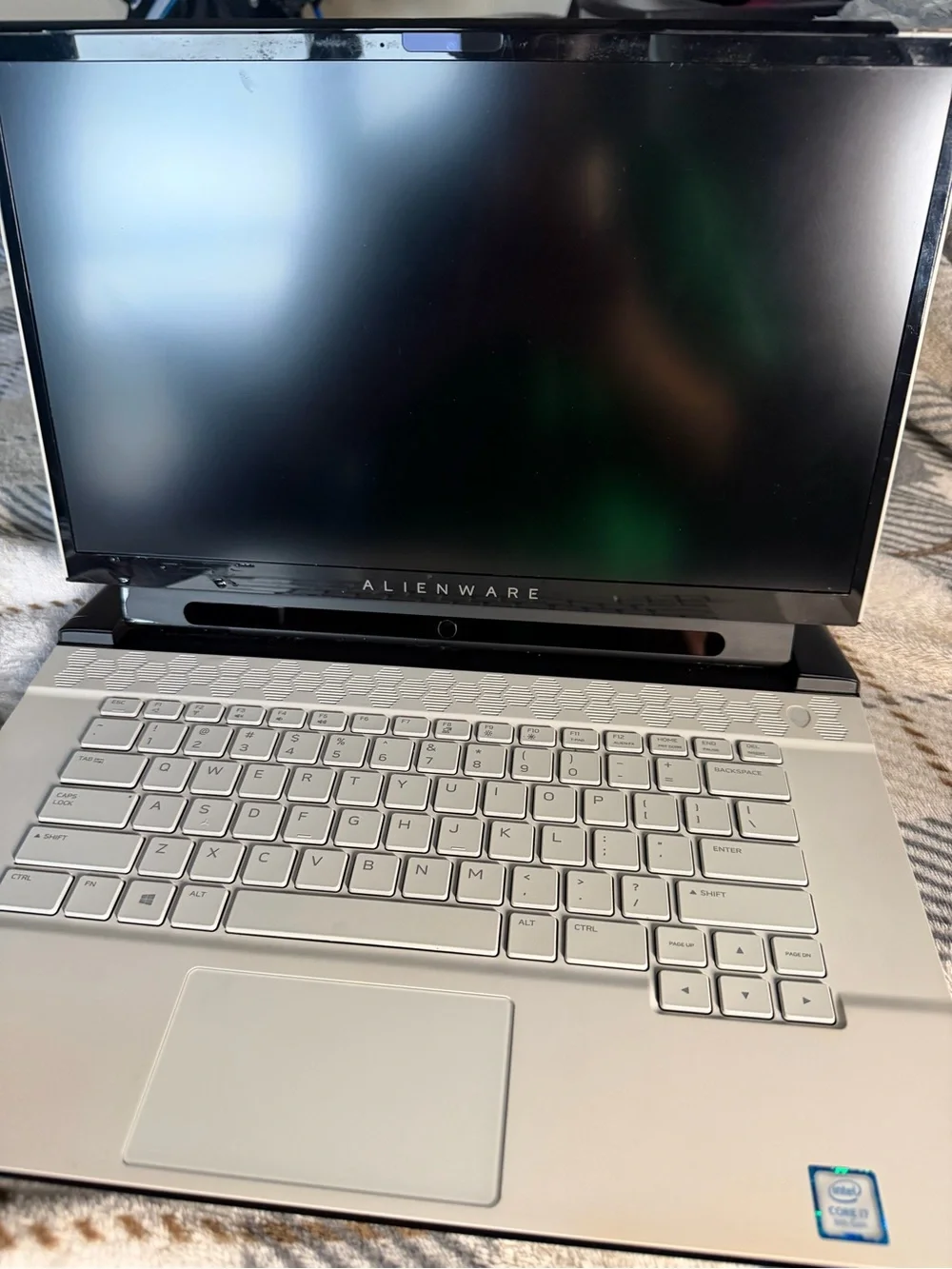 Alienware laptop featuring