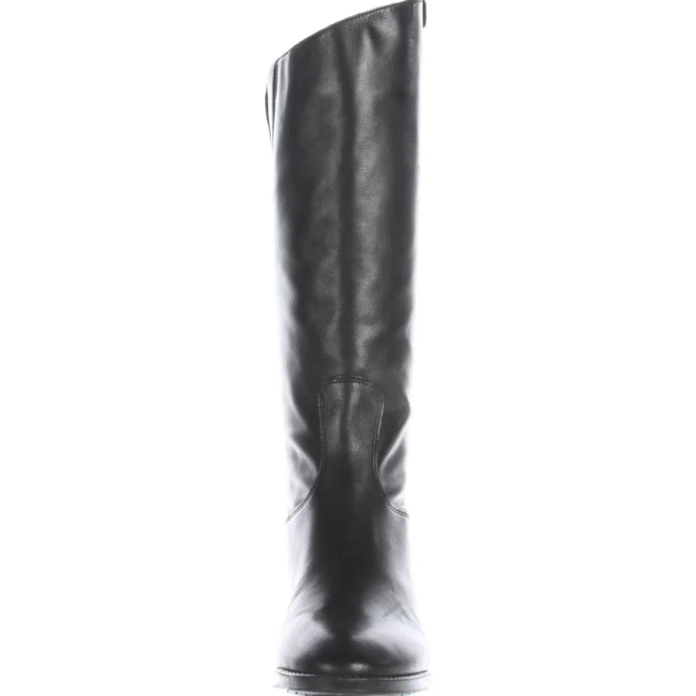 Sam Edelman Women Penny  Leather Anthropologie Equestrian Black Leather Boots 8M