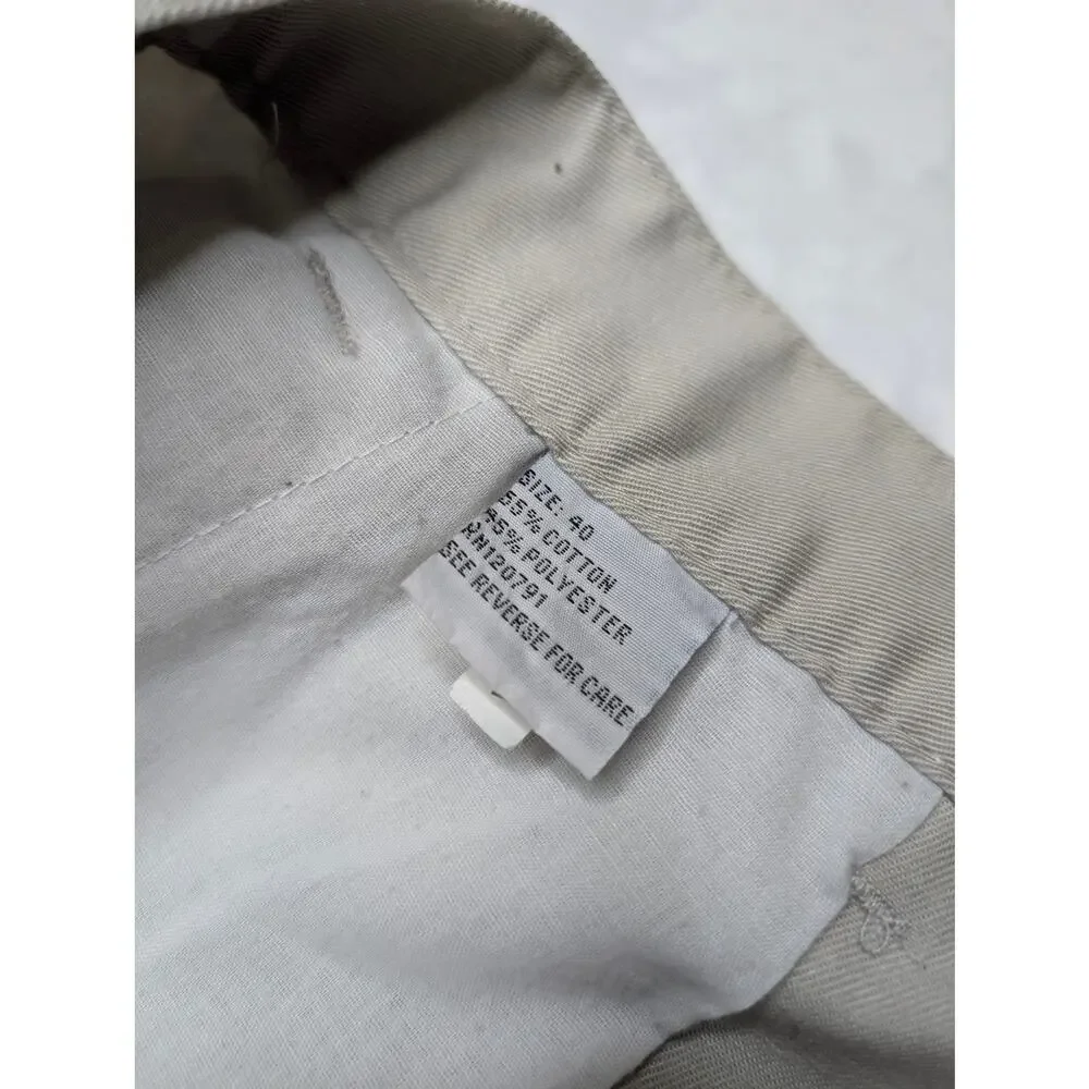 Polo Ralph Lauren Vintage Y2K Mens Khaki Cargo Shorts - 40 Waist Tan 90's Baggy‎