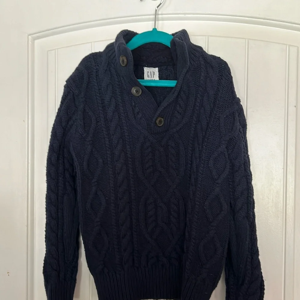 Gap Kids‎ Boys Navy Cable Knit Sweater