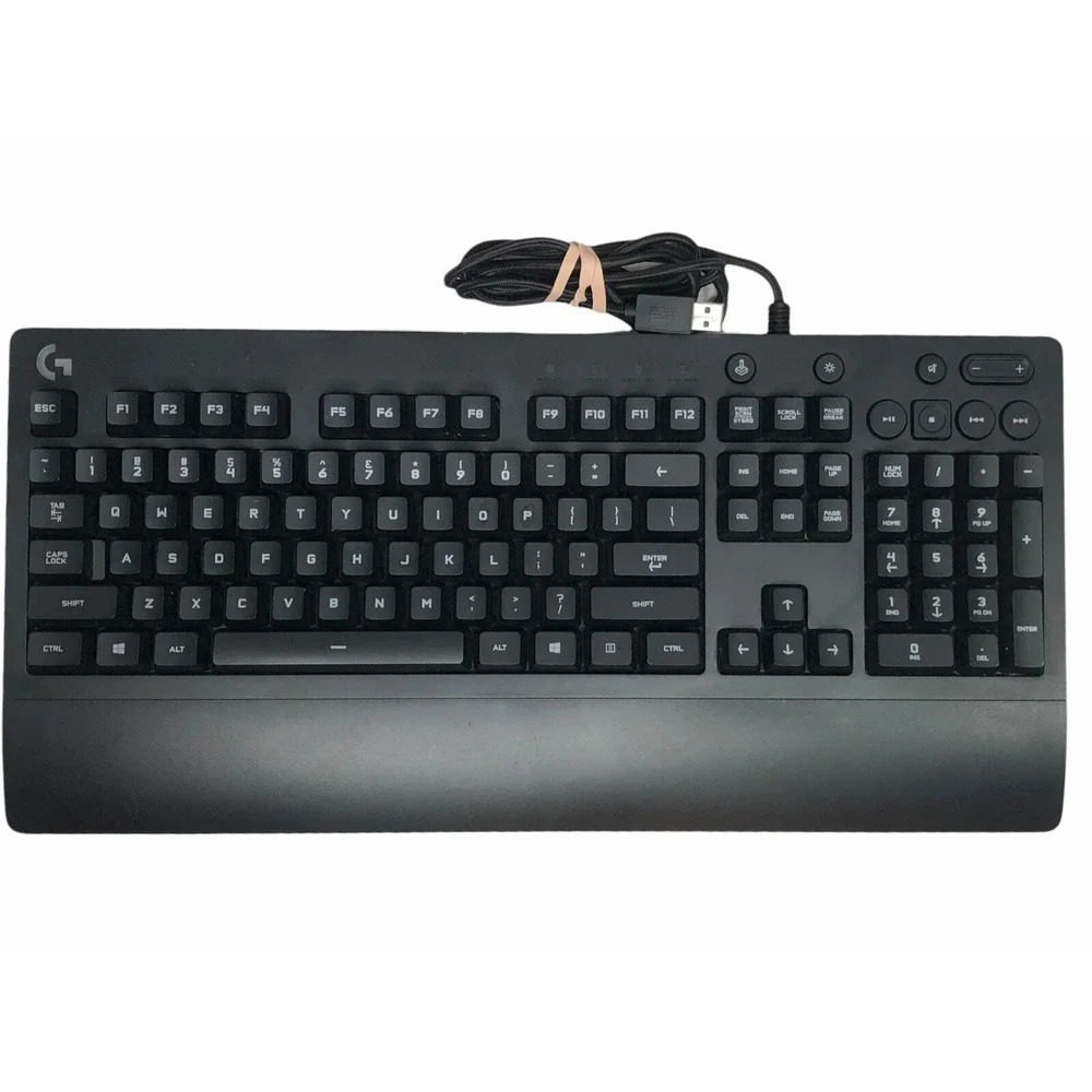 Logitech G213 Prodigy RGB Gaming Wired Keyboard Black Color Backlighting EUC‎