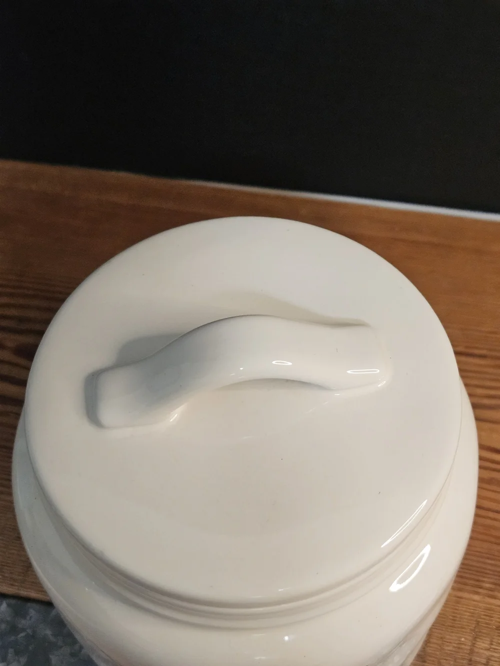Rae Dunn White Ceramic 'Bone Appétit' Canister