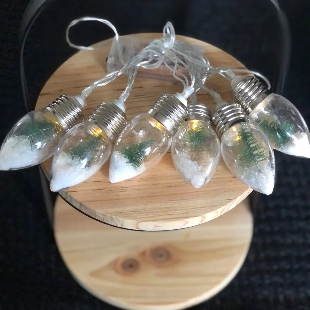 2020 Target Tier tray &‎ Snow Globe String Lights