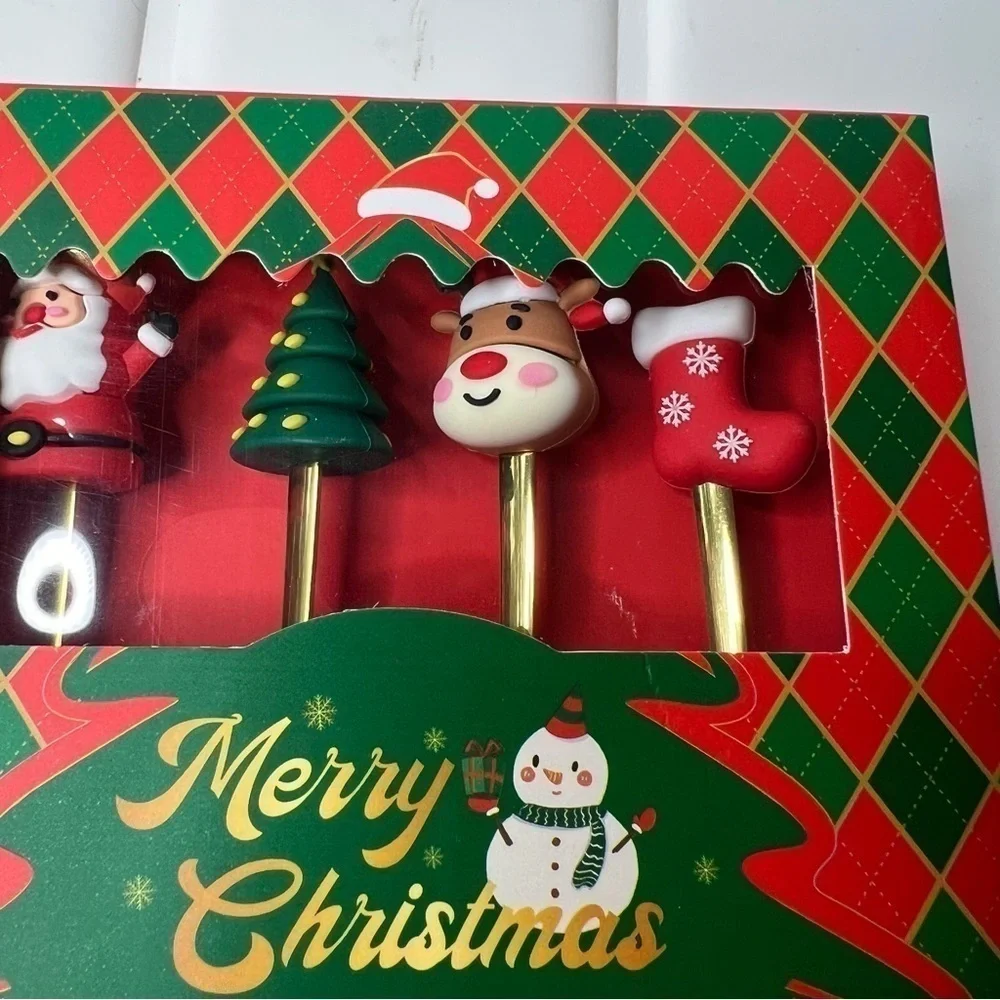 Christmas Dinner Serving Utensils 2 Spoons 2 Forks