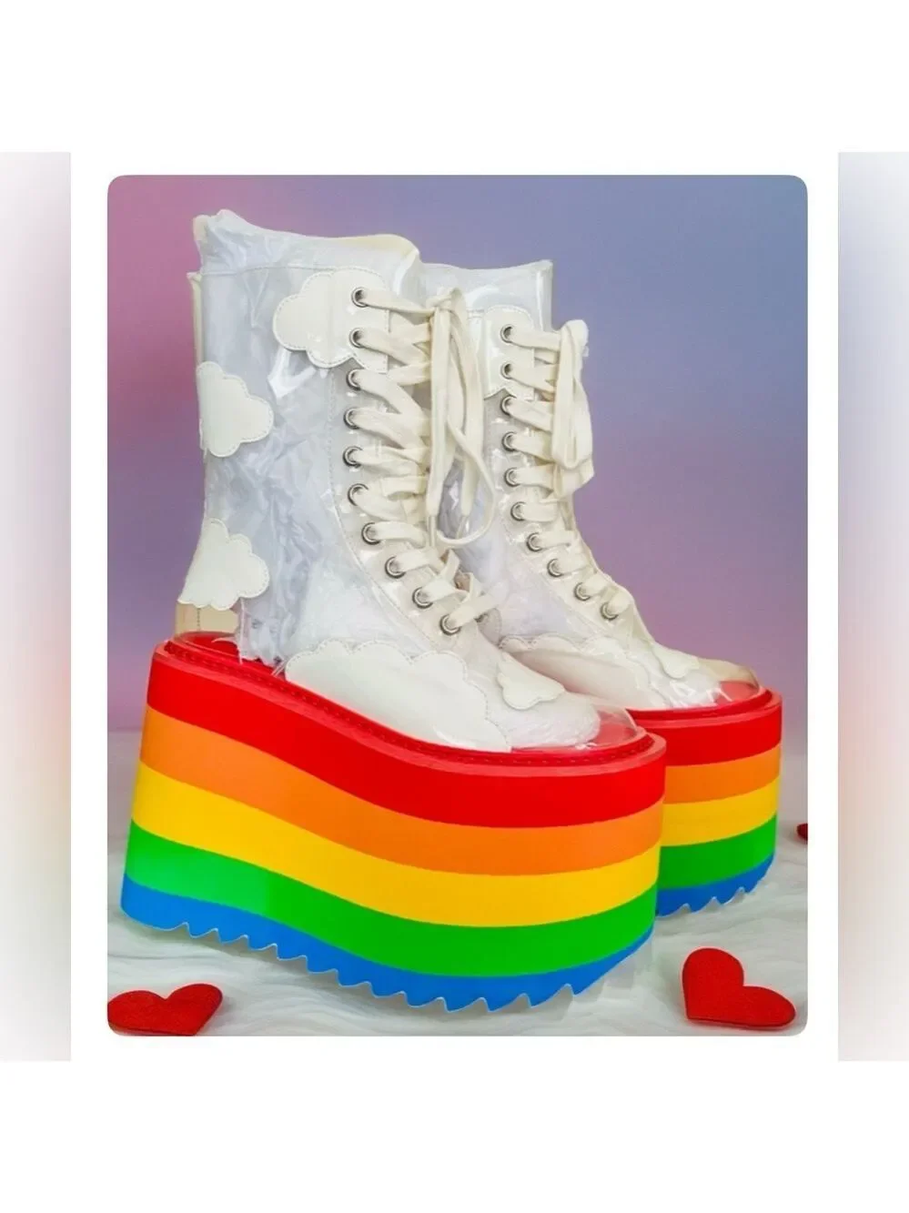 NIB Size 6 Dolls Kill Current Mood Happy Daze Platforms