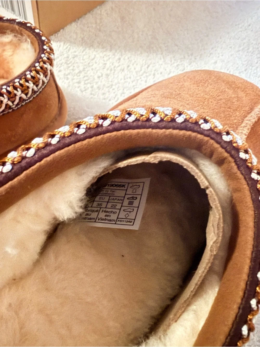 UGG plush shearling