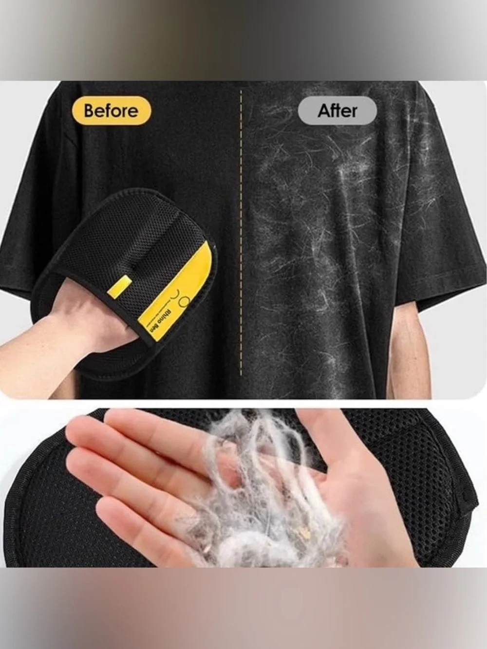 💞 New Black Pet Puppy Dog & Cat Hair Removal Glove