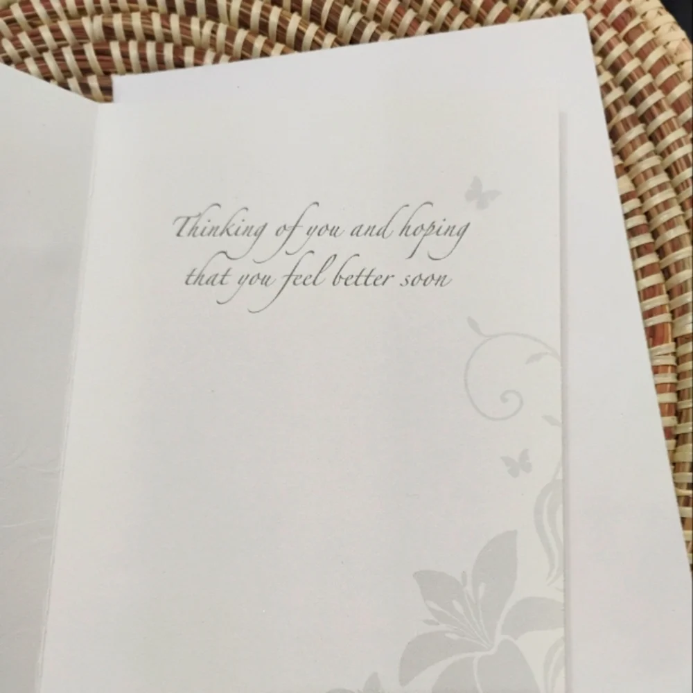 2 Get Well Soon Greeting Cards NEW