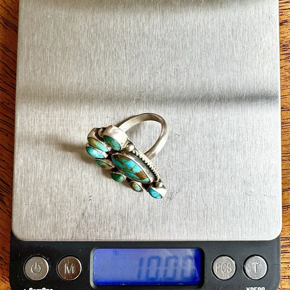Native American Navajo Indian Turquoise Jewelry face ring