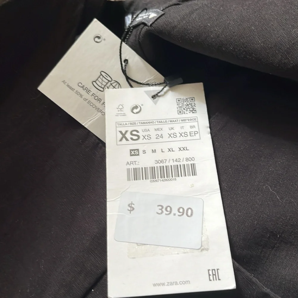 Zara nwt black