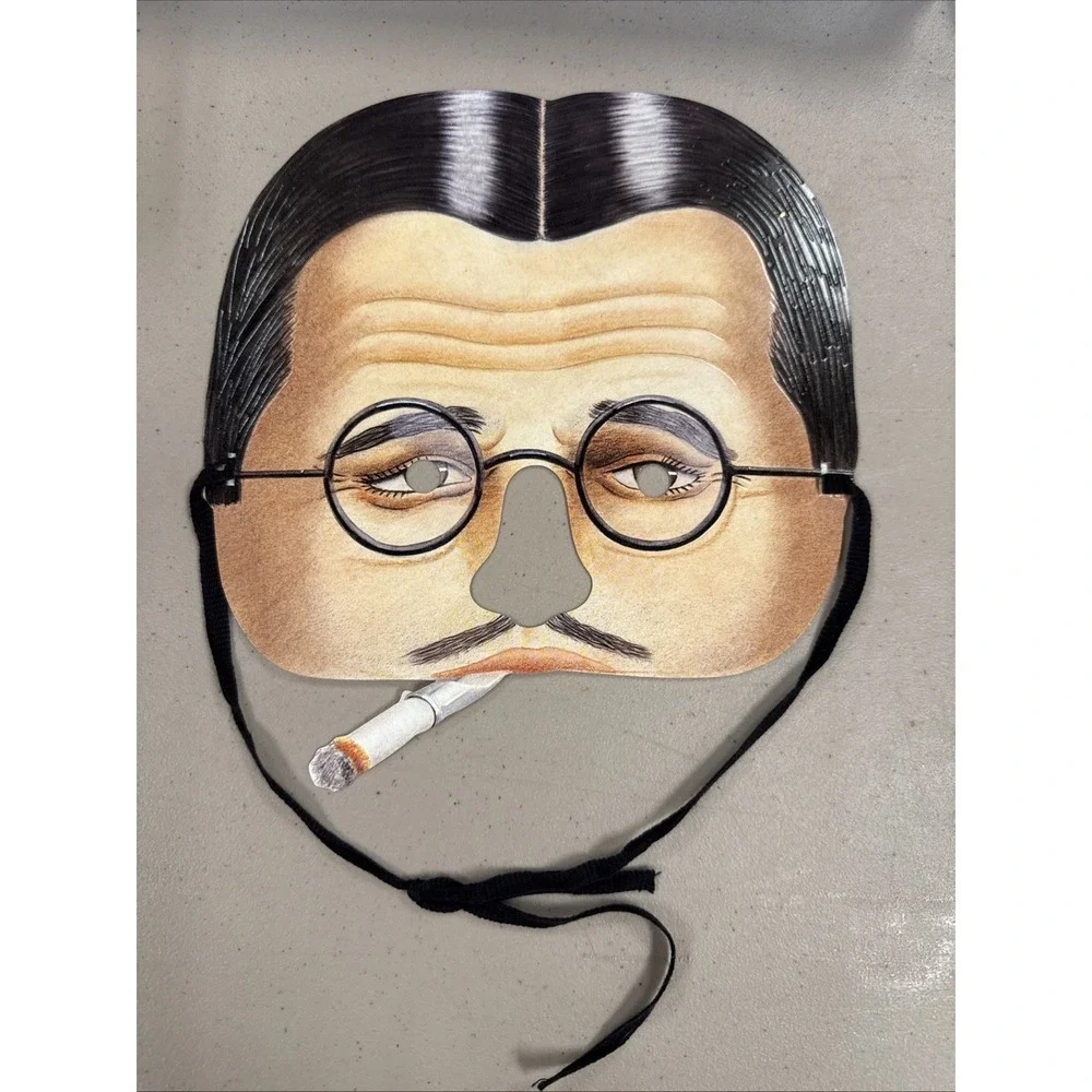Vintage Paper Masters‎ ROARING TWENTIES Flapper Mask Smoking Man