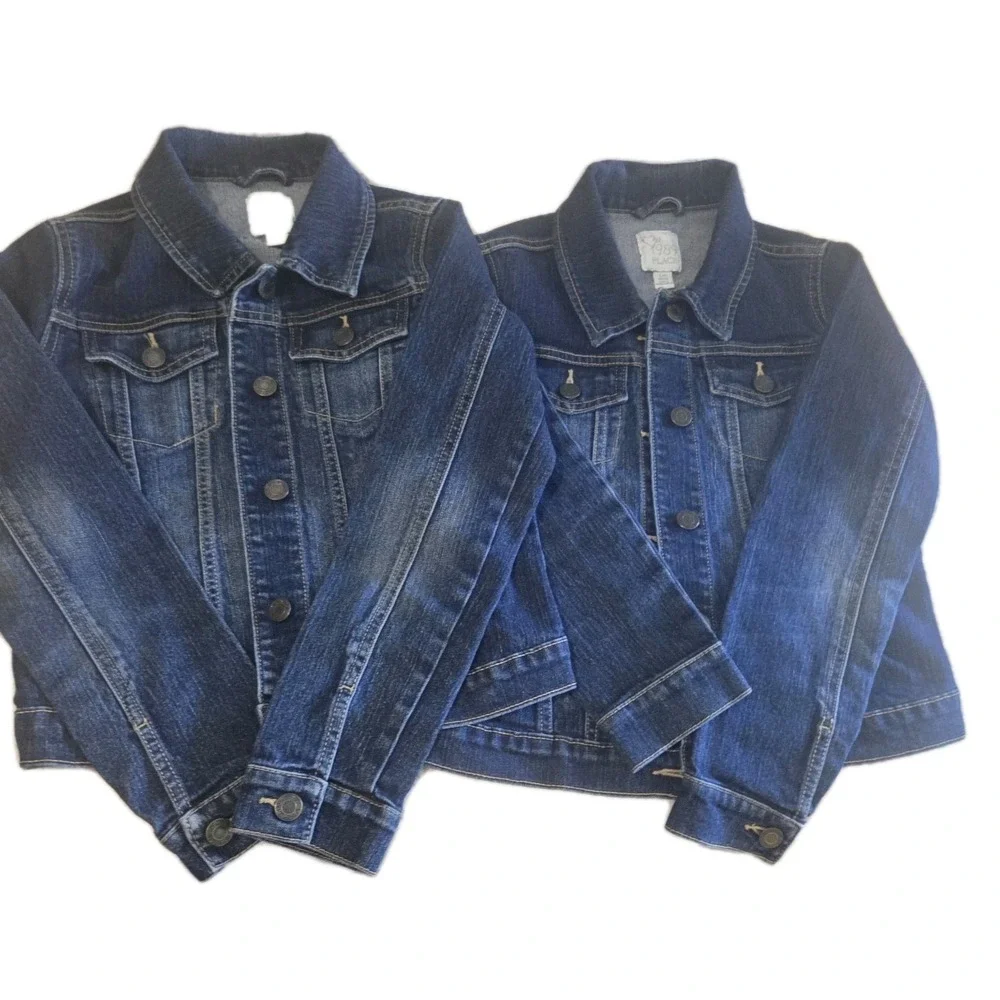 Girls Denim Jacket Lot of 2 The Children's Place Size Large 10/12 Blue Jean