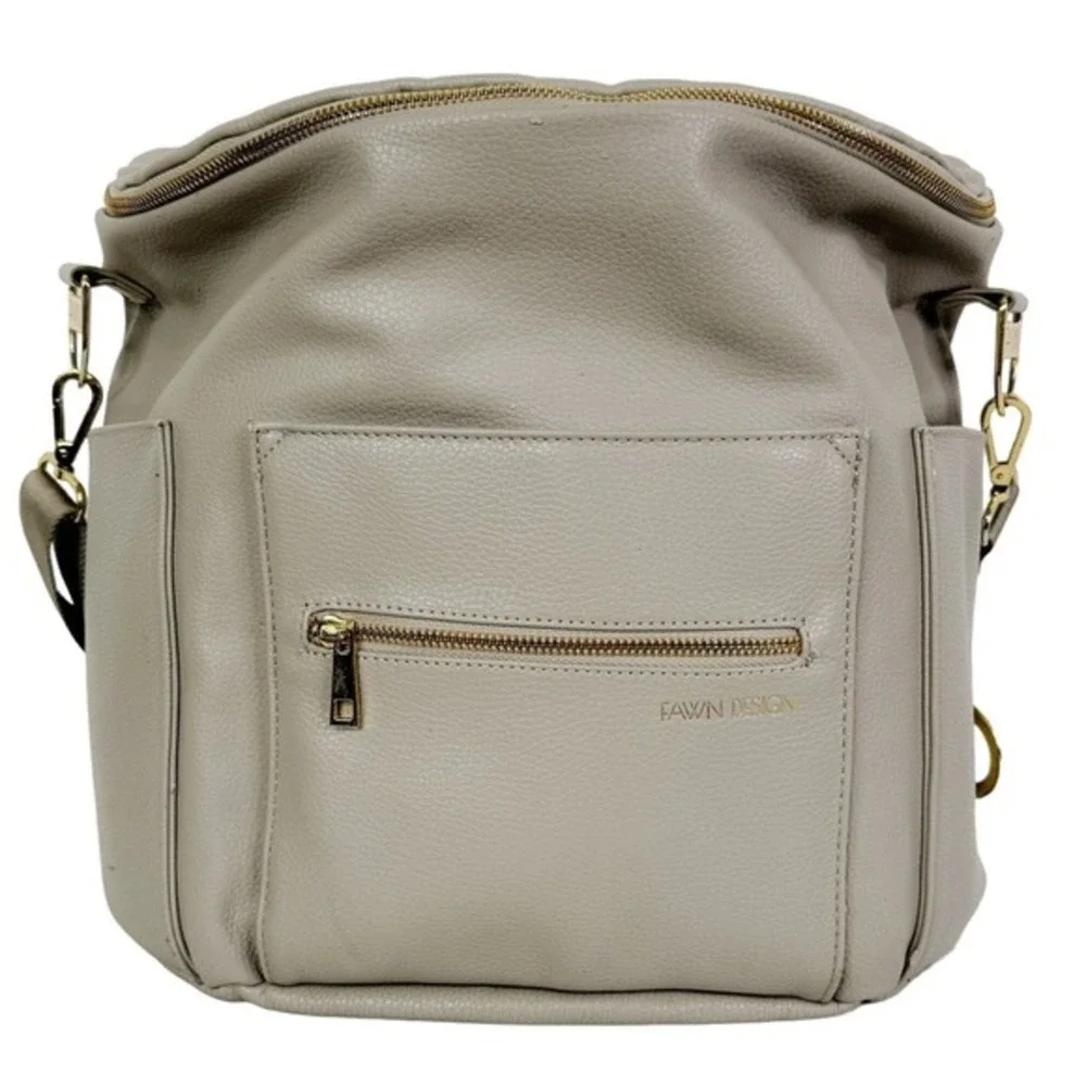Fawn Design The Original Diaper Bag‎ Backpack Taupe Grey