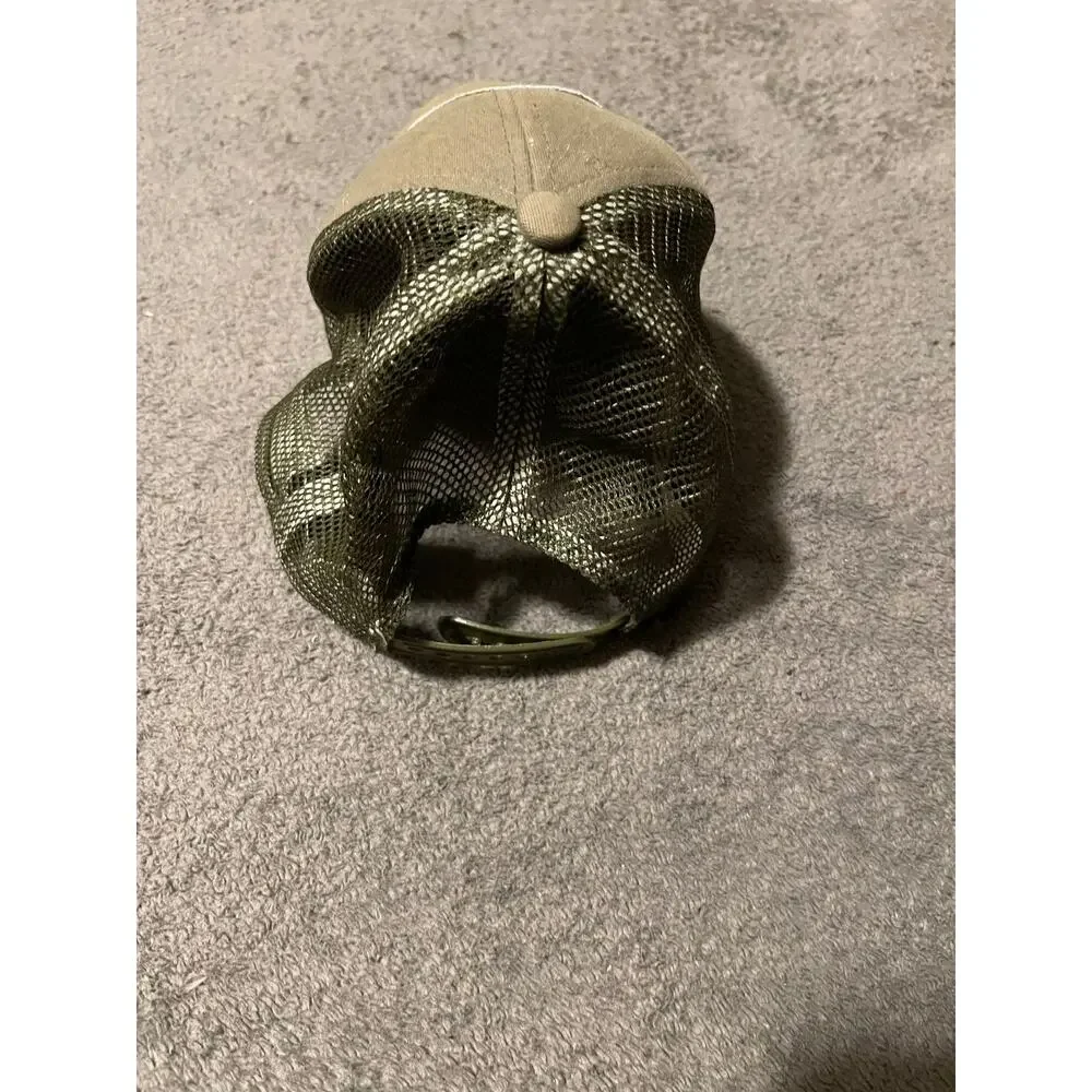 Eastern Mountain Sports Hat Unisex OS Olive Trucker Cap Mesh Patch Logo Vintage