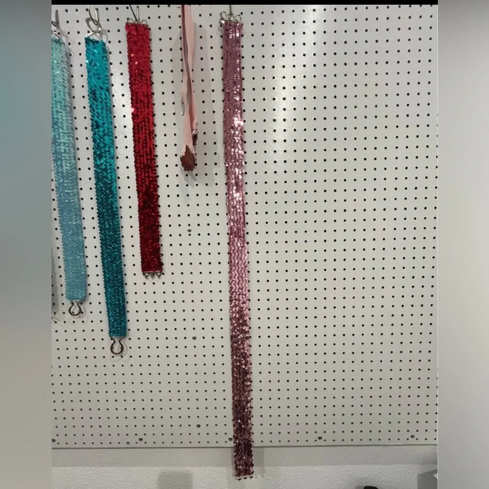 Lot‎ of Various Sequin Waist Belts. Please read description!