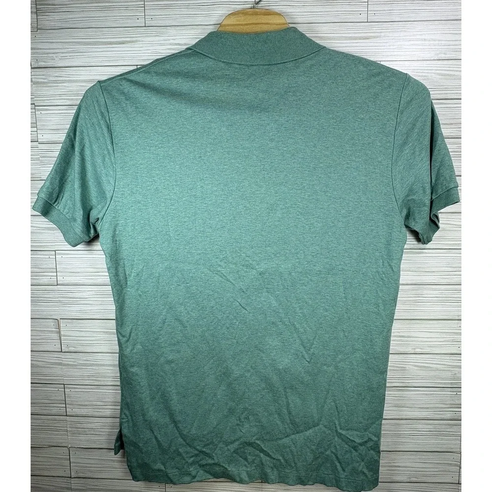 Polo Ralph Lauren Shirt Men's Heather Green‎ Cotton Golf Polo Logo Sz Lg