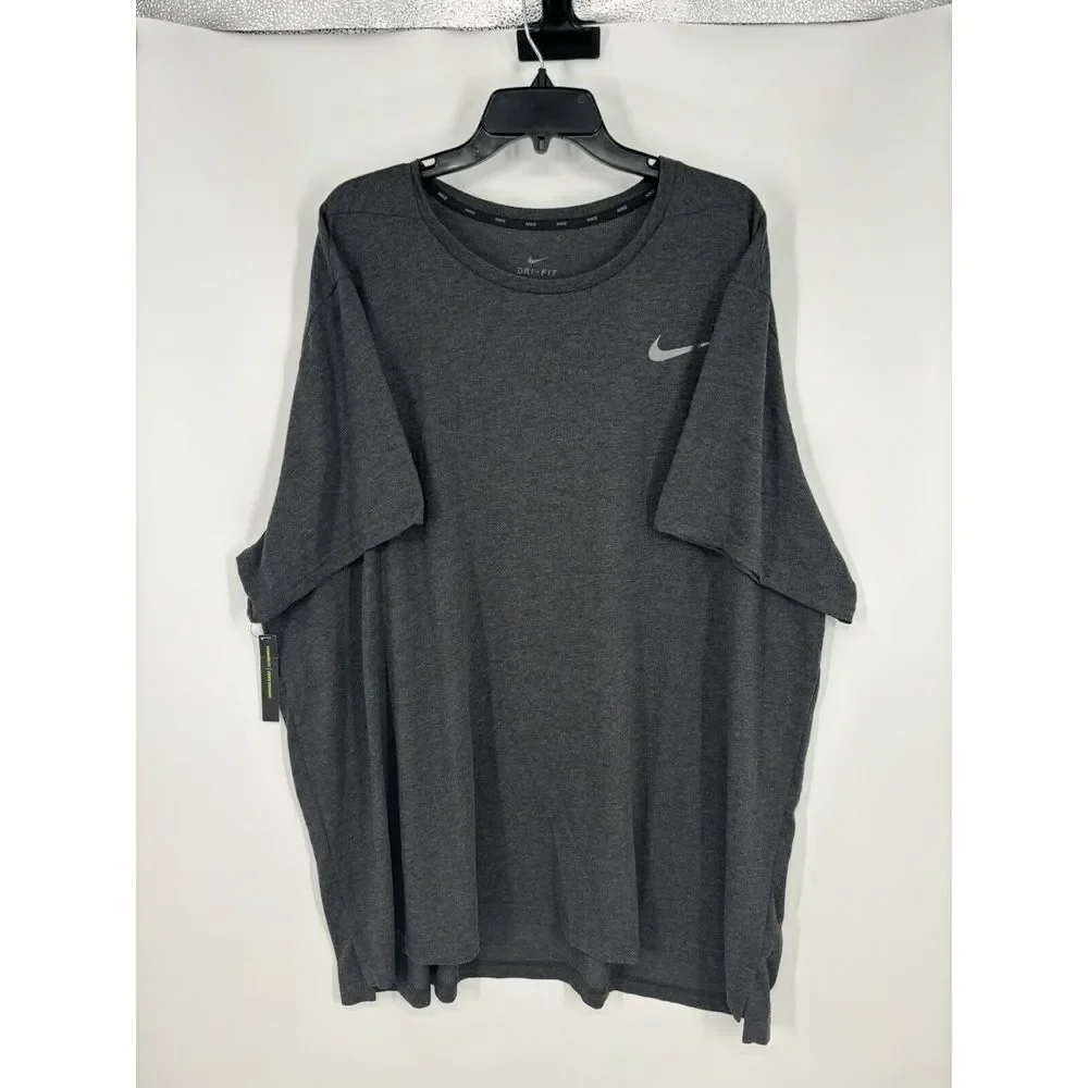 Nike Breathe Hyper Dry Training Short Sleeve Dri Fit‎ Dark Grey AJ8002-032 4XL