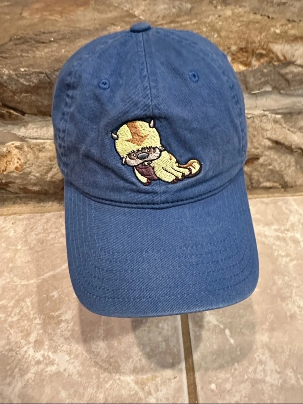 Avatar the last Airbender Blue Baseball Cap with Embroidered Cartoon