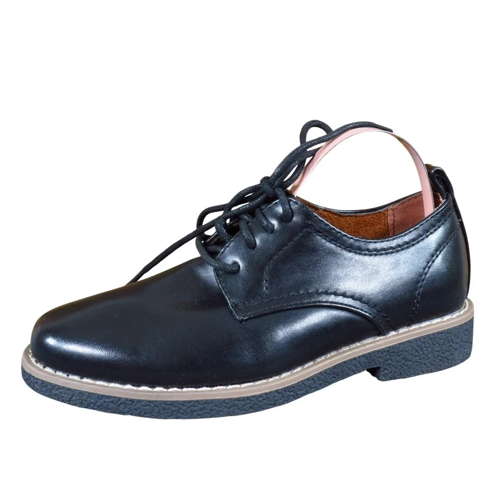 Deer Stags Zander Toddler Boys Oxford Shoes Size 12M Dress Wedding Formal‎ Black