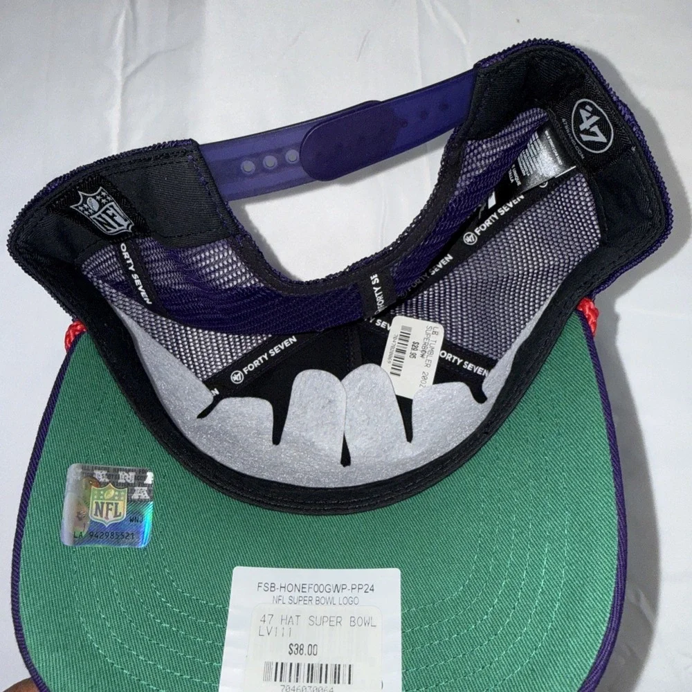 49ers /Chiefs New Era Super Bowl LVIII Las Vegas Purple Snapback  One Size
