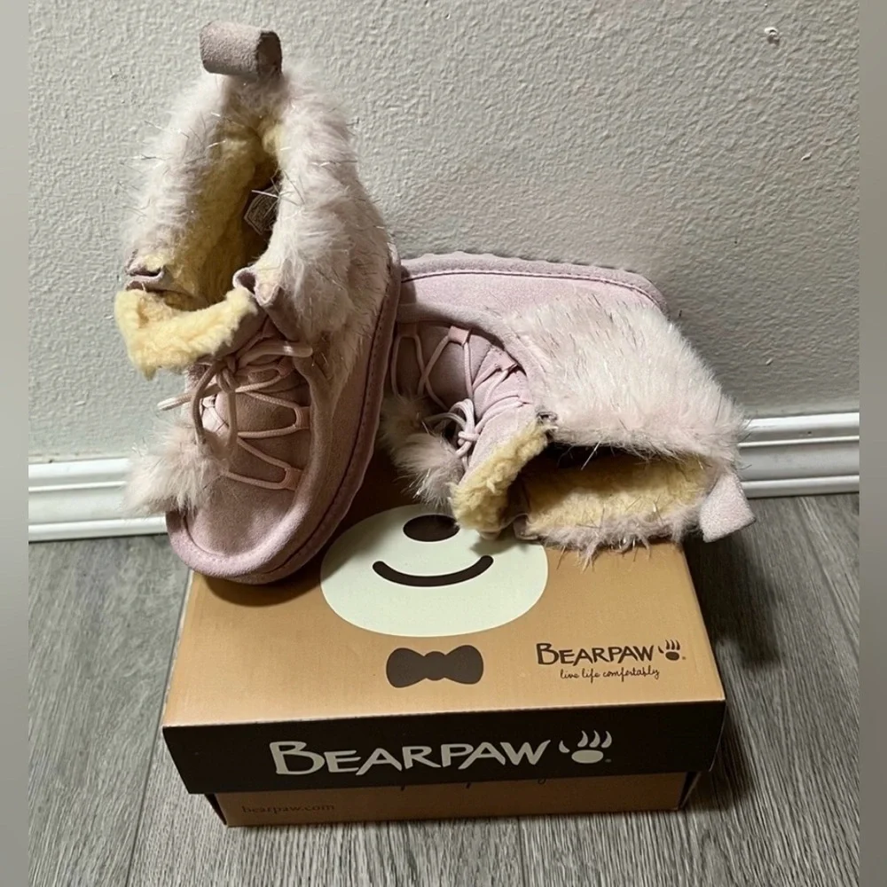 BearPaw pink suede