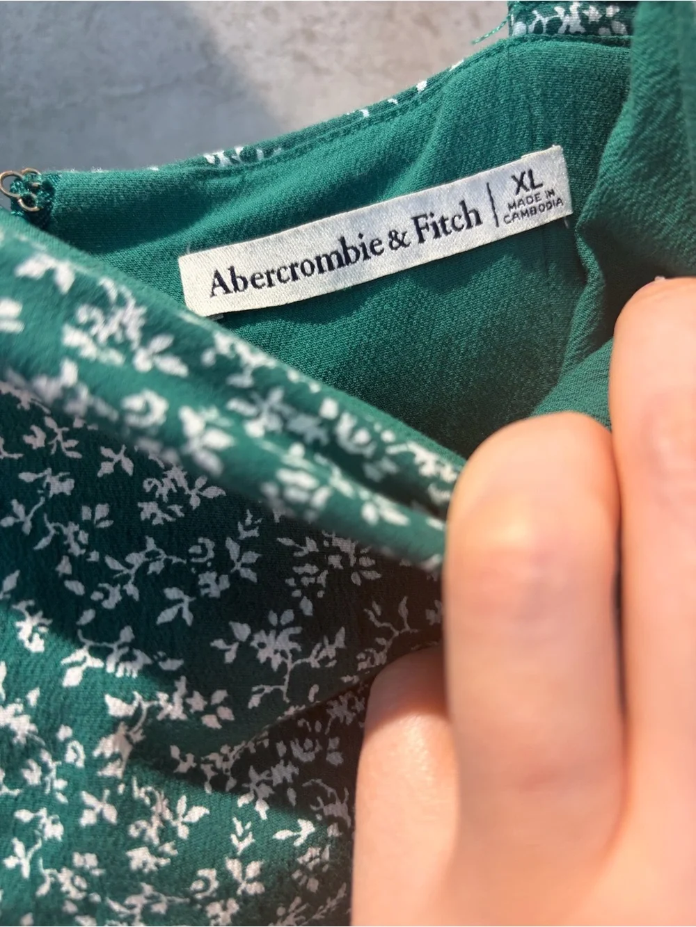 Abercrombie & Fitch sleeveless green