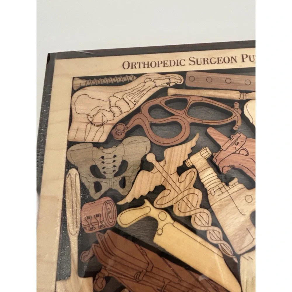 NIB Creative Crafthouse Orthopedic Surgeon Wooden Puzzle Brain Teaser Difficult