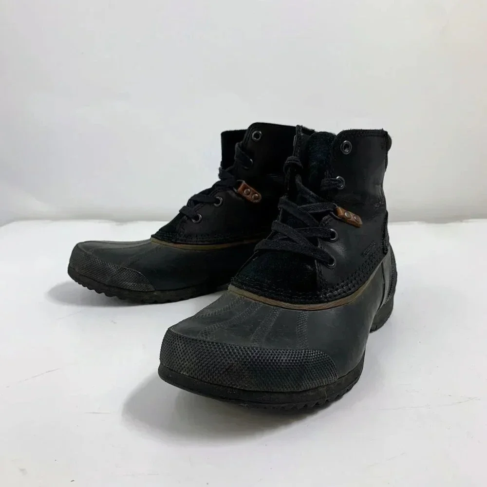 Sorel Men's Ankeny Leather Rubber Waterproof ‎ NM2101-010 Lace Up Boot Size 9