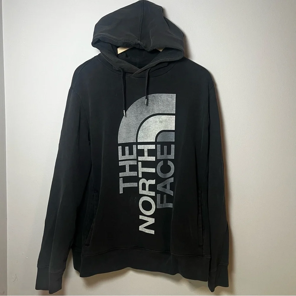The North Face Trivert Pullover Hoodie Men’s L Black Sweatshirt Half Dome Logo