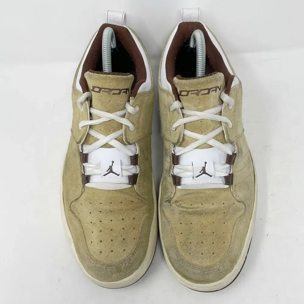 Jordan Cue Low Beige/Hay Suede Men's Size 9 *READ*