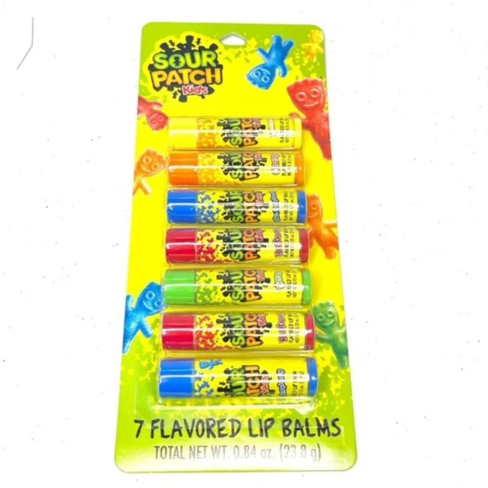 Sour patch kids. Flavored Lip Balms - 7 Pack